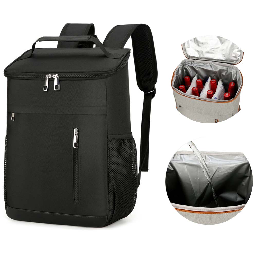 YOPENCE 아웃도어 다용도 보온보냉 백팩 쿨러 보냉가방 25L, 블랙, 1개 25,800원