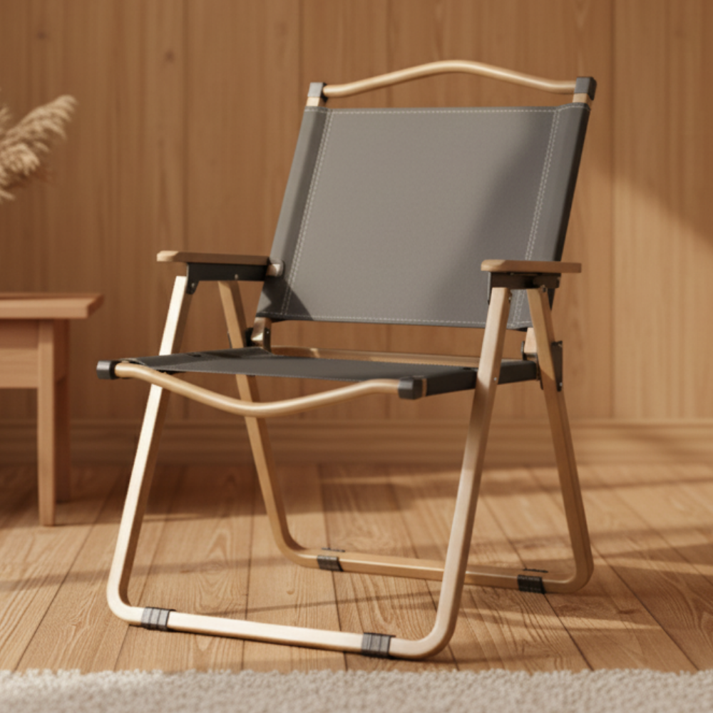 시머드 차박용 야외 접이식 휴대용 우드 옥스퍼드 캠핑의자, 1개, 블랙 84,180원