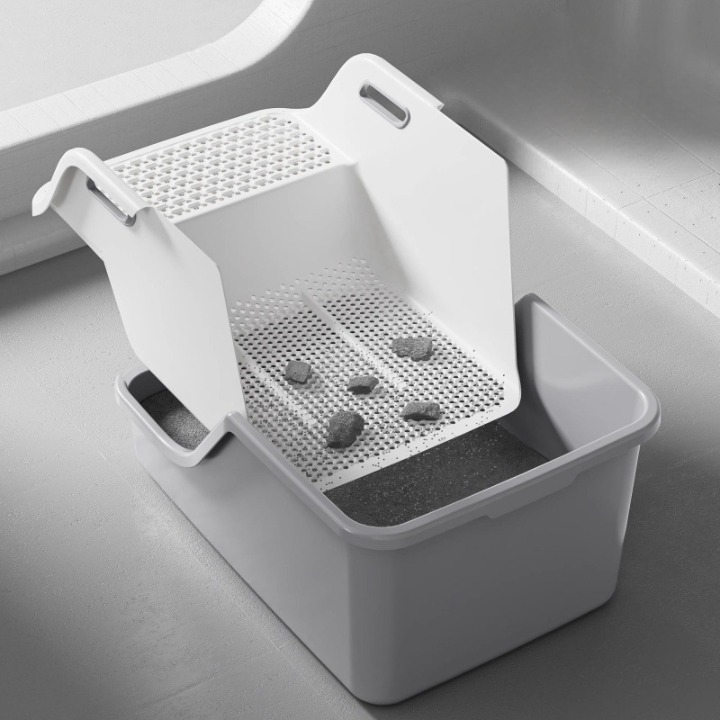 삽 필요 없는 슬라이드 고양이 화장실, 1개, 그레이 22,900원