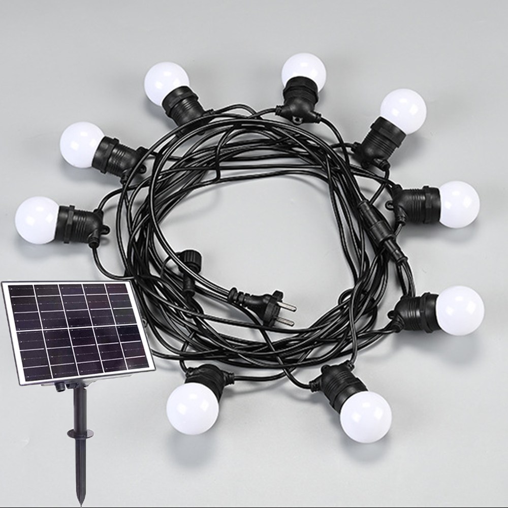 21세기트랜드 루시안 태양광 LED 알전구 파티라이트 오징어등 스트링라이트 줄조명 루프탑, 화이트전구 59,500원