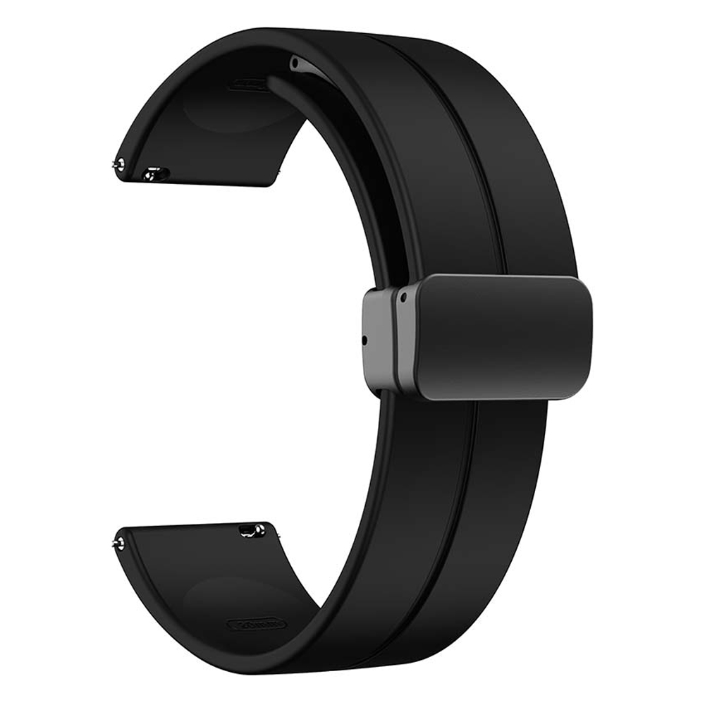 젤센 D버클 실리콘 자석밴드 시계줄 스마트워치 스트랩 20mm, DS13 블랙, 1개 9,900원