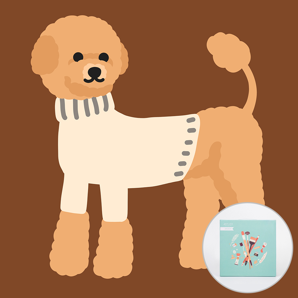 아트조이 DIY 명화그리기 라떼 푸들 20x20cm 6,900원