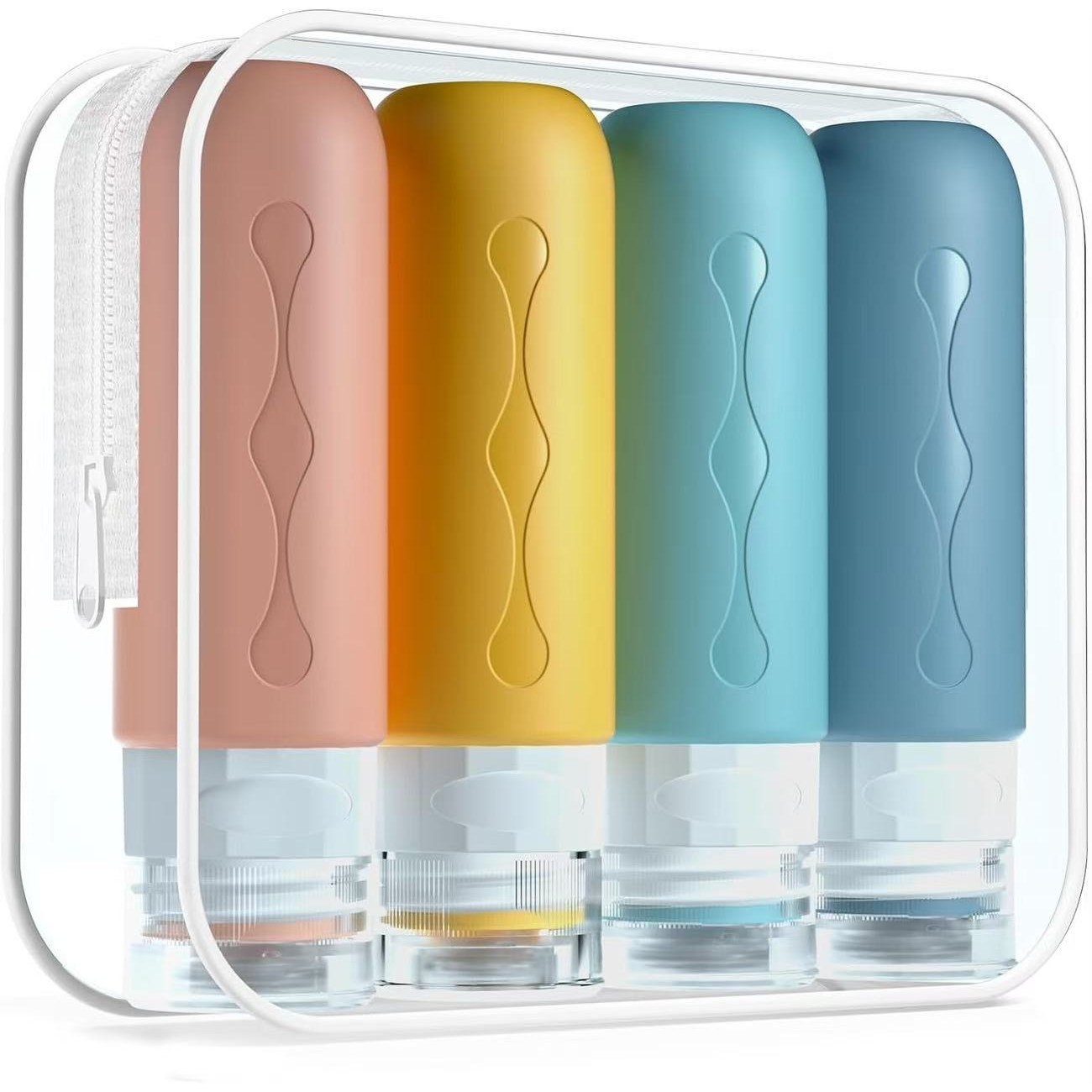 가피바라 새지않는 실리콘 여행용 공병 세트 90ml 4P ,1 세트, 1개, 혼합세트*1세트 9,900원