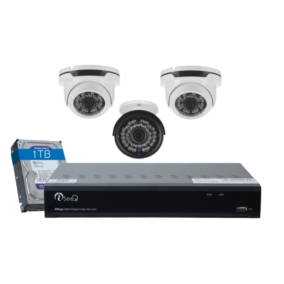 고화질 500만화소 4채널 1TB포함/8채널 2TB 포함 국산 cctv 자가설치 실내/실외 포함/녹화기 800만화소 무료 업그레이드, 500만화소1TB 4채널 실외1대 실내2대, 1개 397,000원