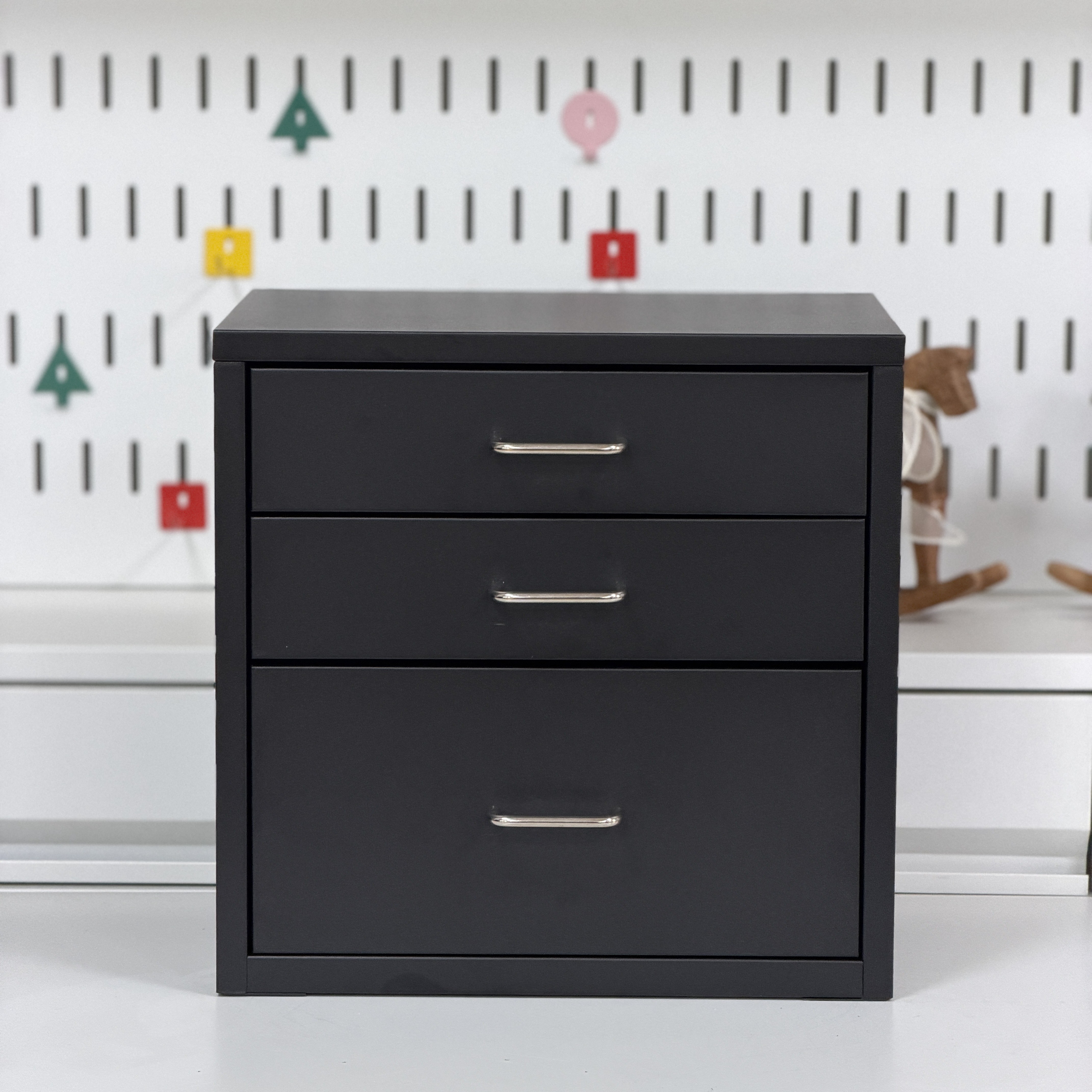 비유가구 COMPANY 서랍장, 4개, 블랙1 42,990원