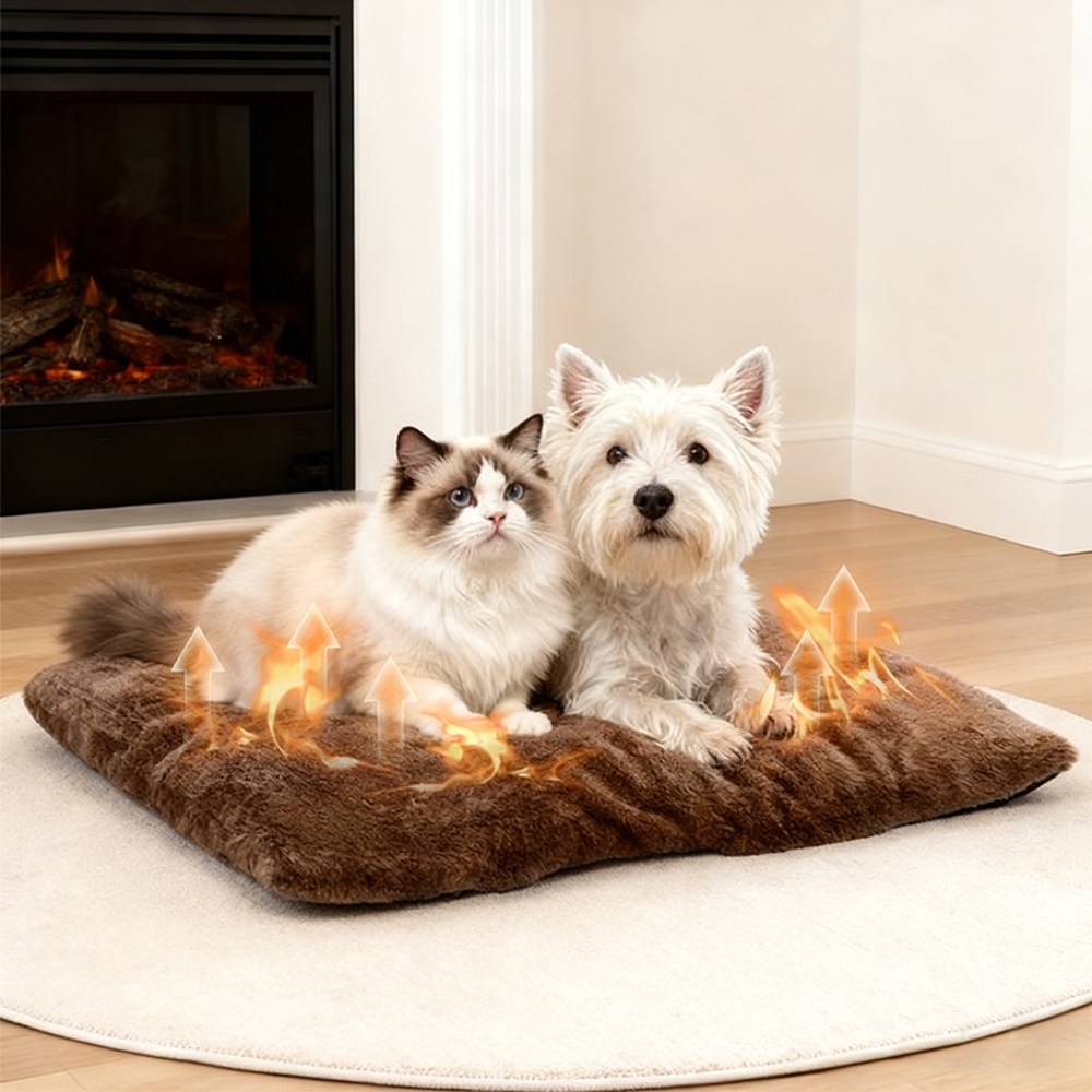 Zaxnouvi 강아지 고양이 방석 전기없는 자동 온열매트 겨울용 극세사 쿠션 세탁 가능 19,900원