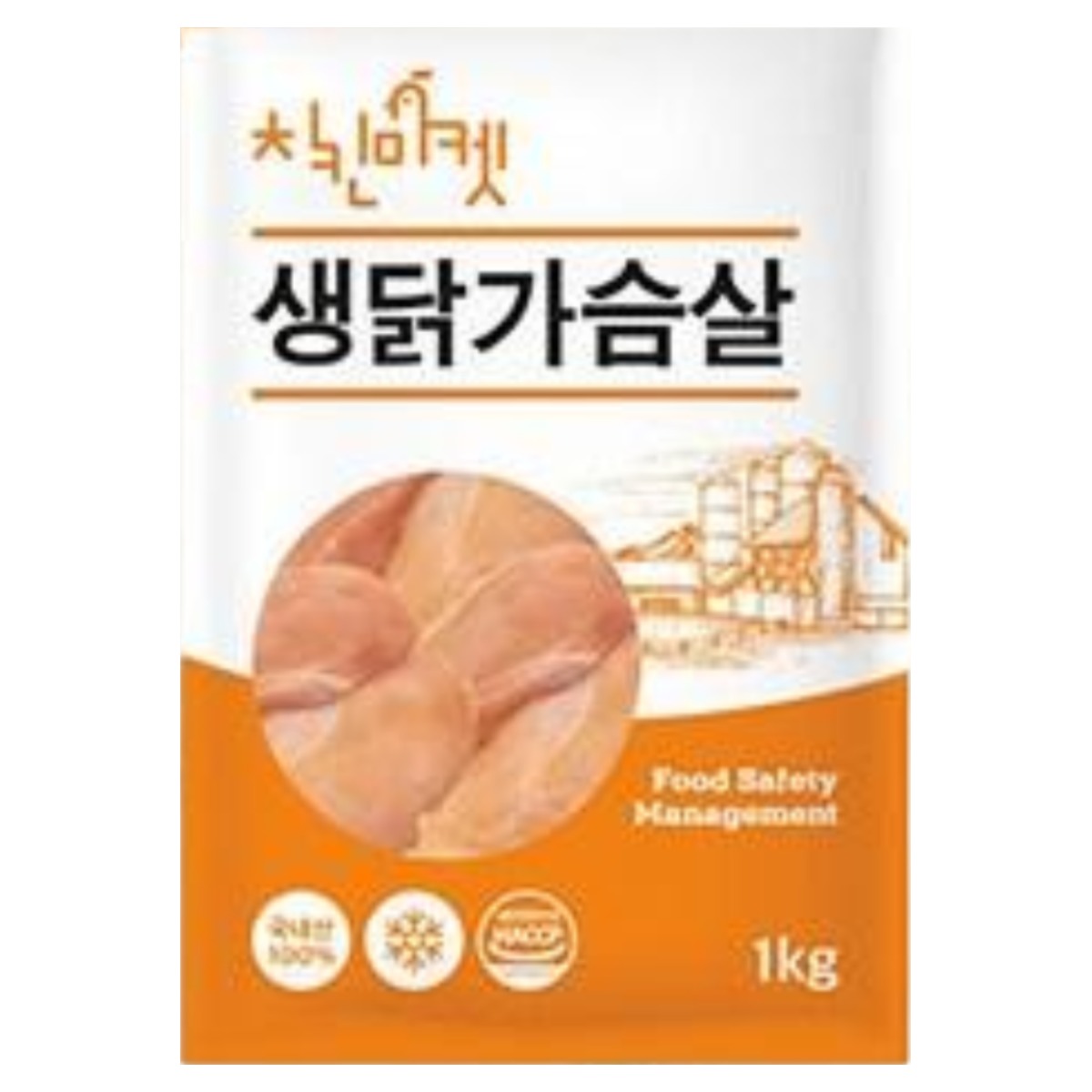 치킨마켓 국내산 냉동 생닭가슴살10kg(1kg X 10팩) 57,900원