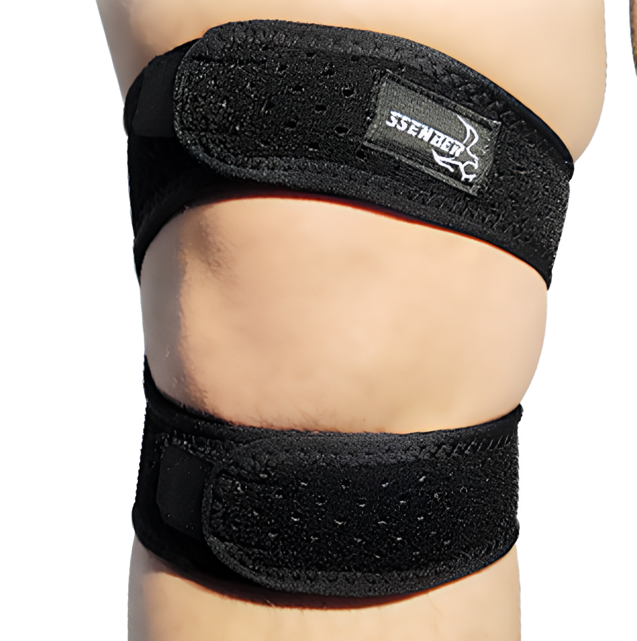 쎈버 에어홀 프리미엄 슬개골 무릎보호대 국산정품, Black, 1개 12,500원