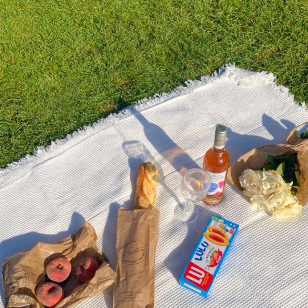 닷드 감성 피크닉 돗자리 린넨 코튼 매트 15,000원