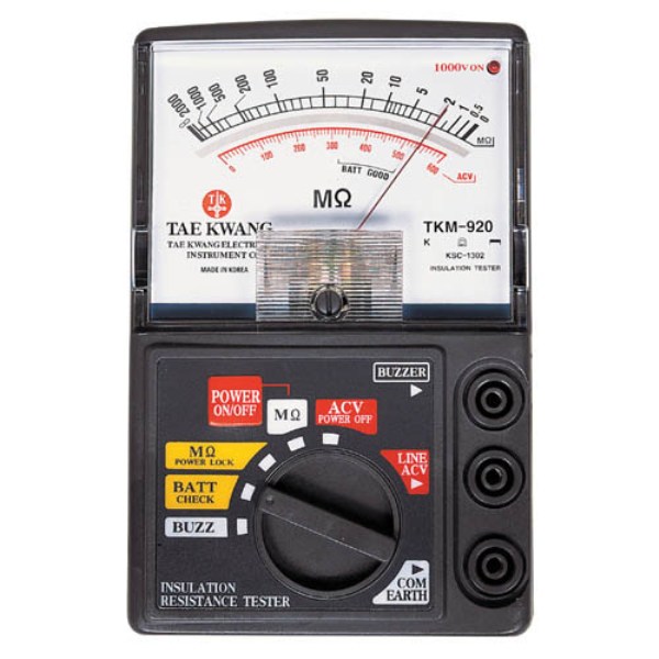 태광 절연저항계(아날로그) TKM-910 36,400원