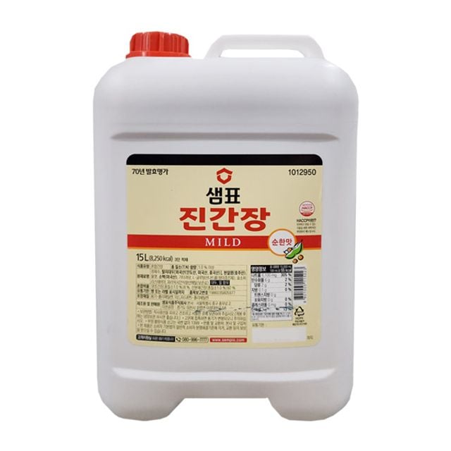 HOOT 진간장(샘표 마일드 15L) 덕용간장 38,870원
