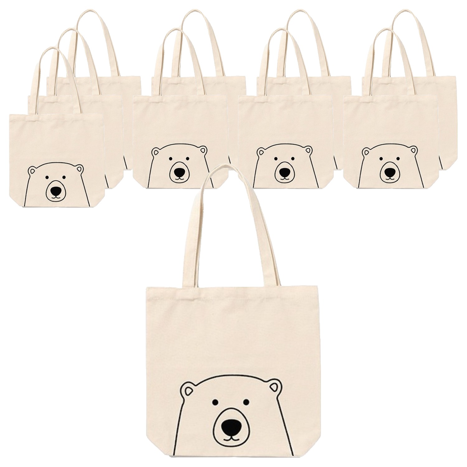 민화샵 에코백 만들기 곰 UDPFB0019, 혼합색상, 10세트 30,400원