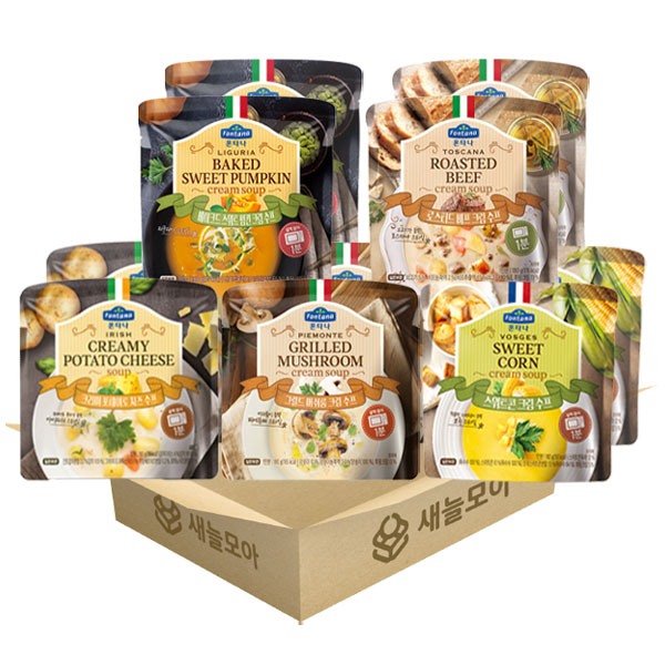 새늘모아 폰타나 수프 5종 10개, 1세트, 180g 17,270원