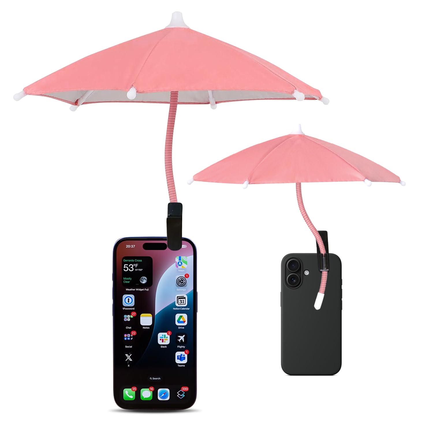 루이 휴대폰 햇빛가리개 360 회전 방수 휴대용 클립형 거치대, 1개, 핑크색 15,900원