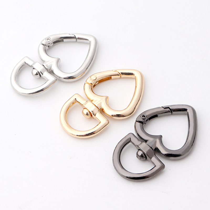 하트 회전 오픈형 O링 열쇠고리 부자재 가방 오링 8자 키링, 10개, 은색 8,900원