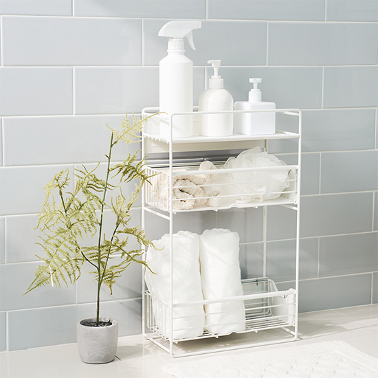 홈앤하우스 슬림 냉장고 자석선반 2단, 화이트, 1개 29,900원