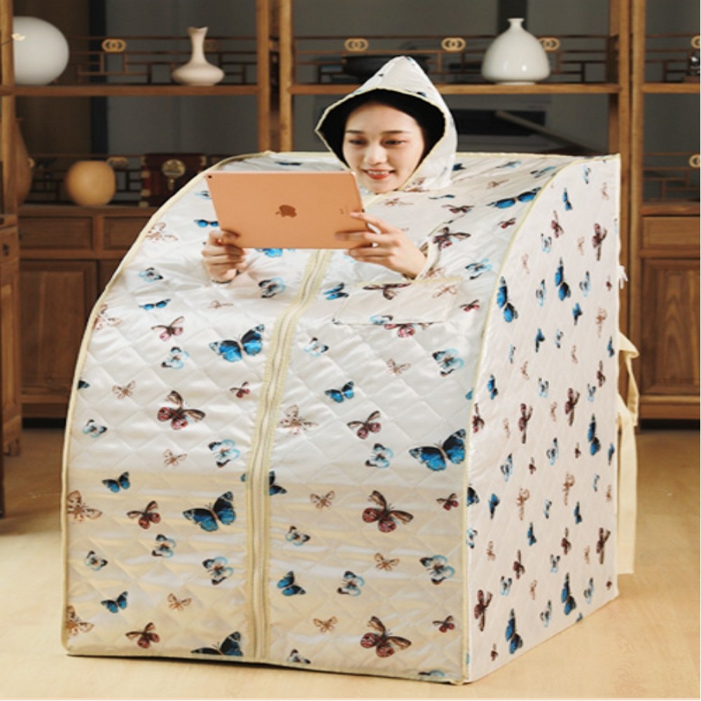 업그레이드 RJINA 고급형 버전 1인용 접이식 스팀 사우나 건식 가정용사우나 104,000원