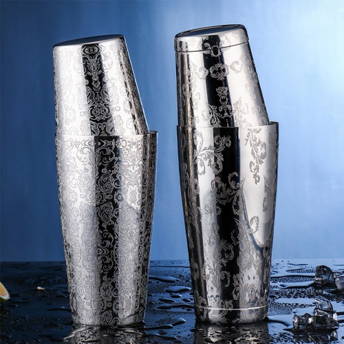 바로크 틴앤틴 쉐이커 스테인리스 믹싱컵 칵테일 보스턴 셰이커 바용품 홈바, 1개 57,000원