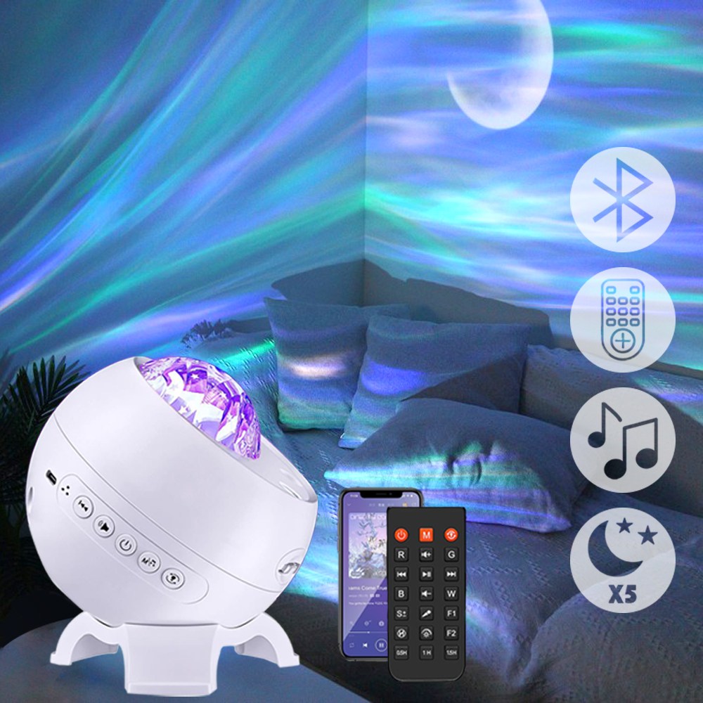 JJBB 오로라 무드등 블루투스 스피커 조명 취침등 수면등 수유등 LED 램프 등 36,300원