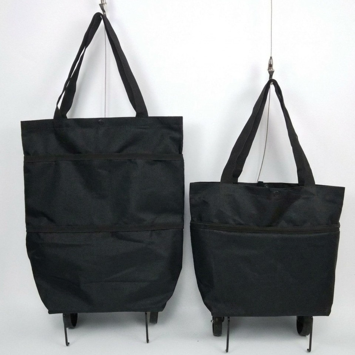 푸라보 접이식 장바구니 숄더백형 카트, 1개, 블랙 19,900원