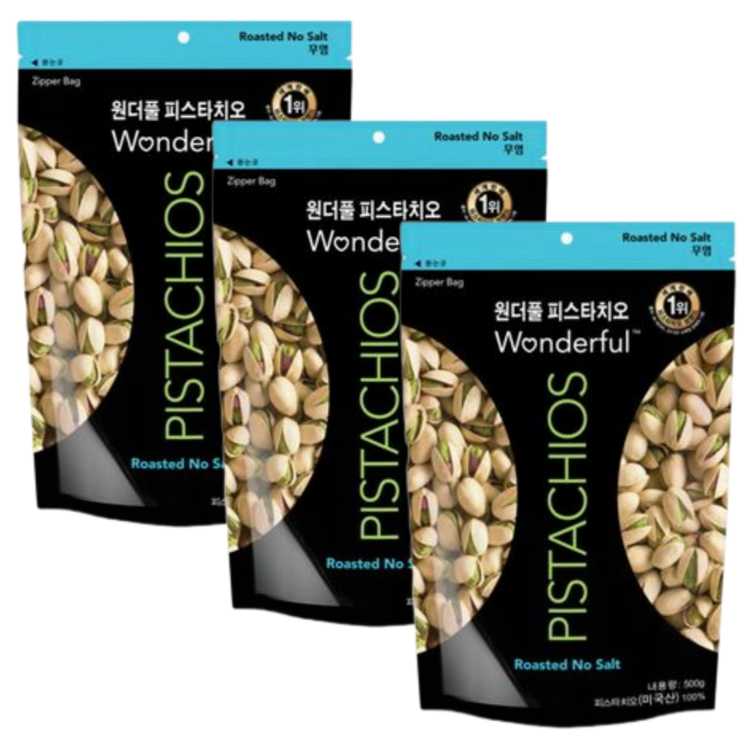 원더풀 피스타치오 무염, 500g, 3개 112,820원