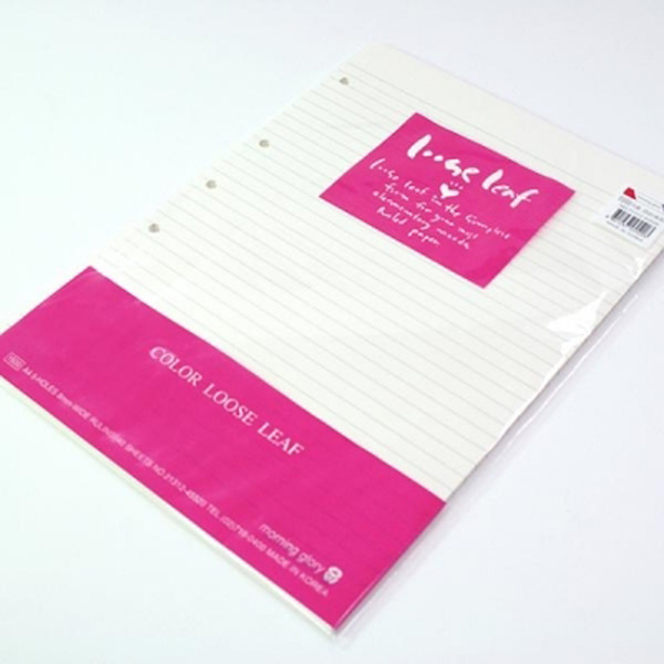 모닝글로리 A4 5공 라인속지 7,700원