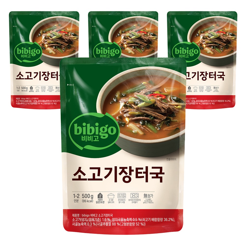 비비고 소고기장터국, 500g, 4개 19,680원