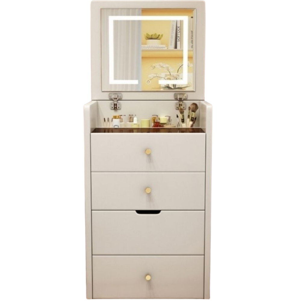 K-STORE 서랍형화장대 수납화장대 겸용 600수납장 수납함 의자 정리함 3색 조명 화장대세트 400화장대 심플화장대 확장형 319,000원