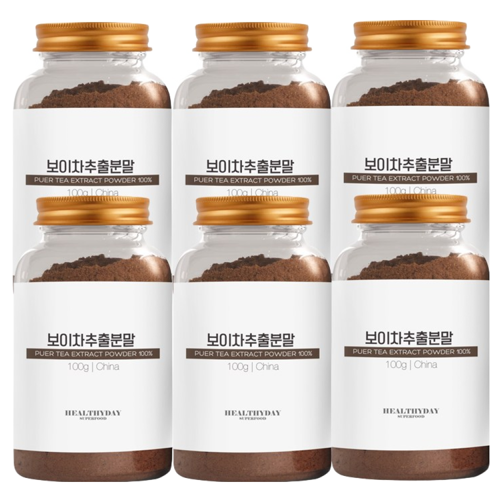 헬스앤푸드 20배농축 100% 보이차추출분말 100g, 100g, 6개, 1개입 29,900원