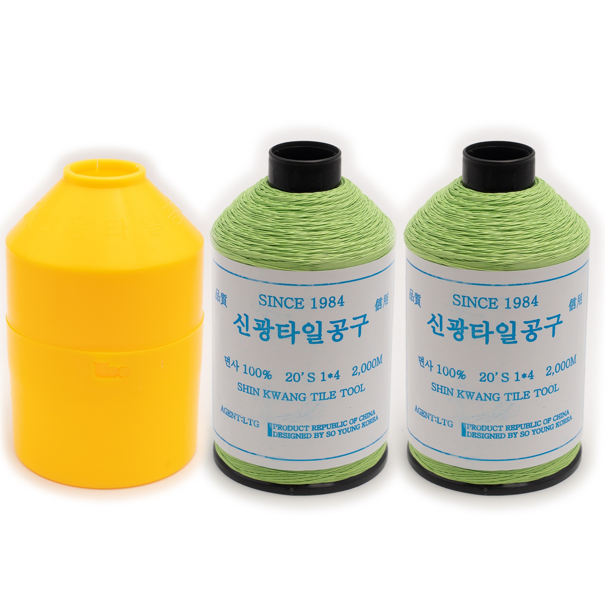 타일실 2000m 실통 목수실 수평실 먹실 면실, 1세트, 녹색 27,500원
