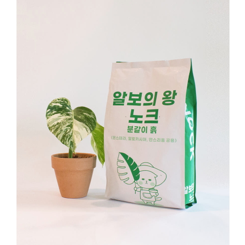 알보의 왕 노크 분갈이 흙 5L 몬스테라 알로카시아 안스리움 분갈이 흙 14,000원
