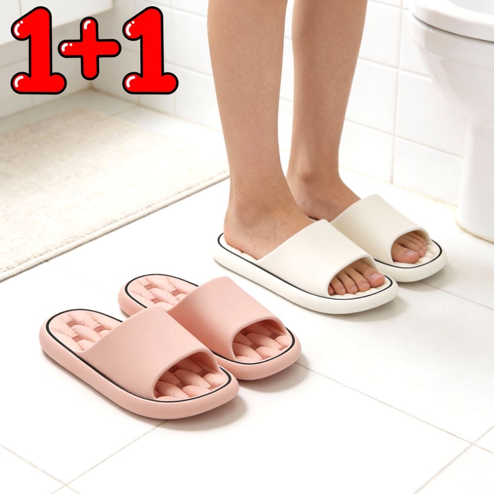 아엘슈 미끄럼방지 물빠짐 EVA 욕실화, 2개, 핑크화이트 9,000원