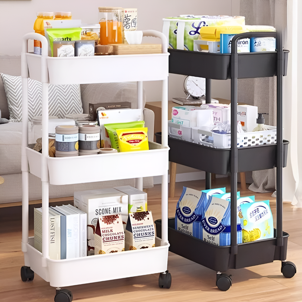 [루미마켓] 이동식 미니 트롤리 보관함 3단 19,800원