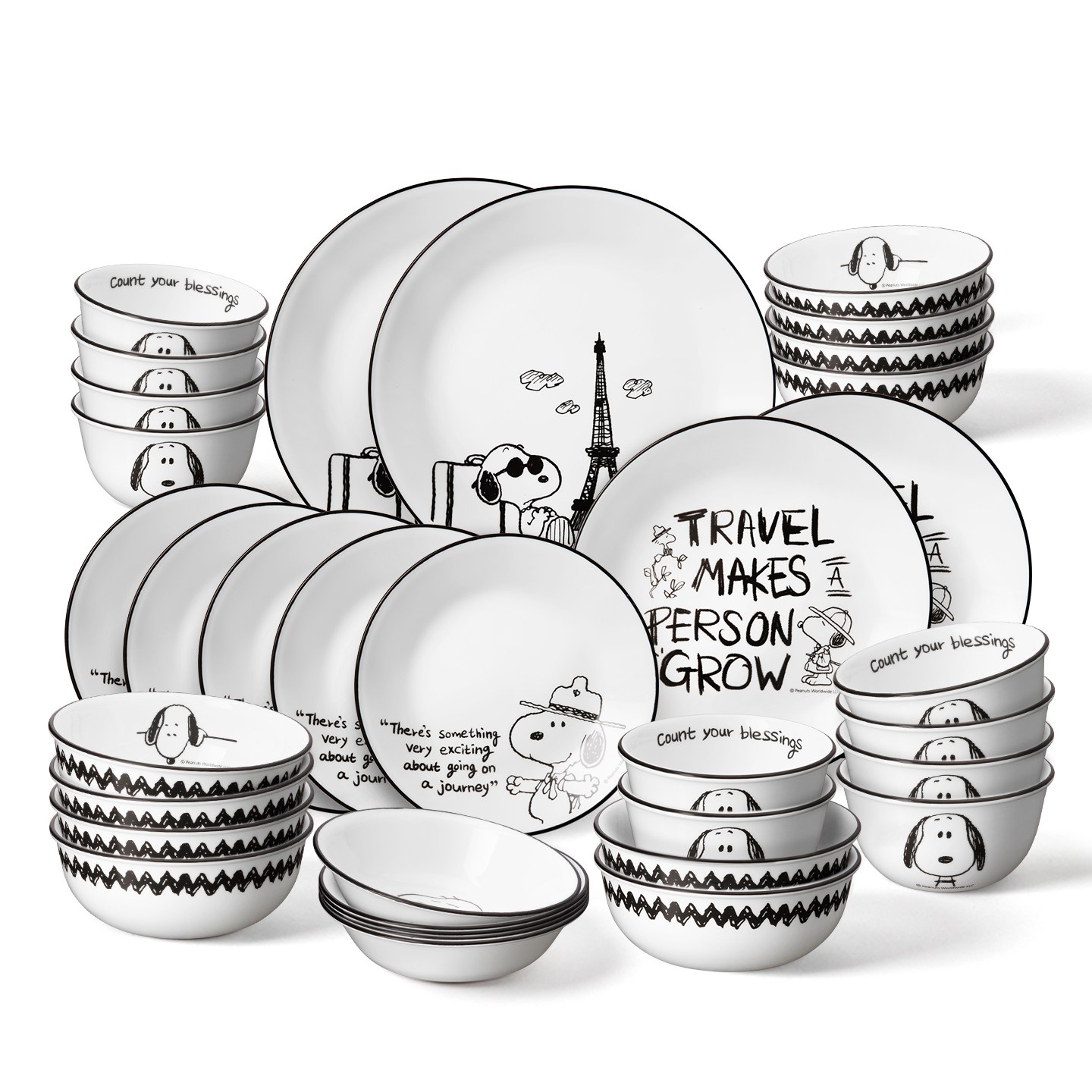 코렐 스누피앤찰리에디션 10인 34P 코리안 베이직세트, 혼합, 1세트 456,300원