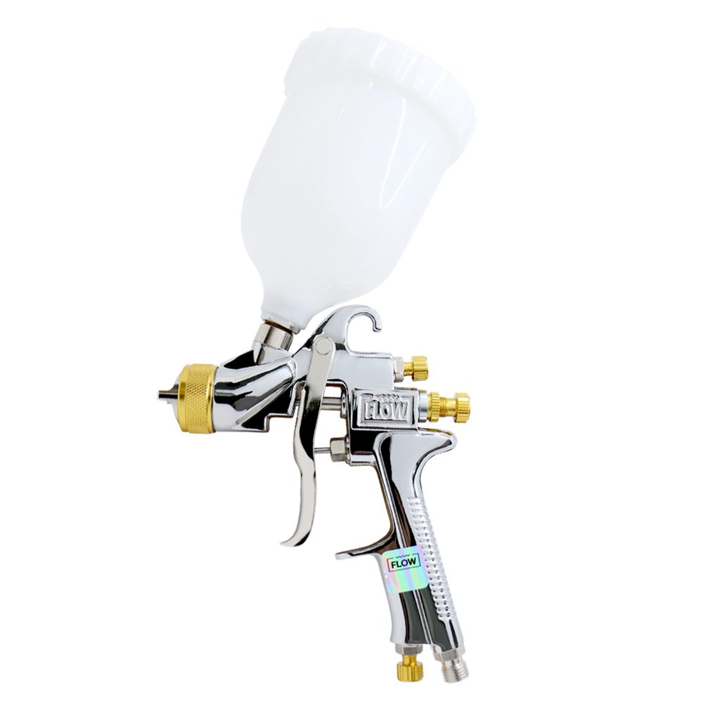 플로우 F100GC 중력식 센터컵 프리미엄 경량 에어 스프레이건 도장용 도색용 대구경 노즐 범용 후끼, 1개 45,900원