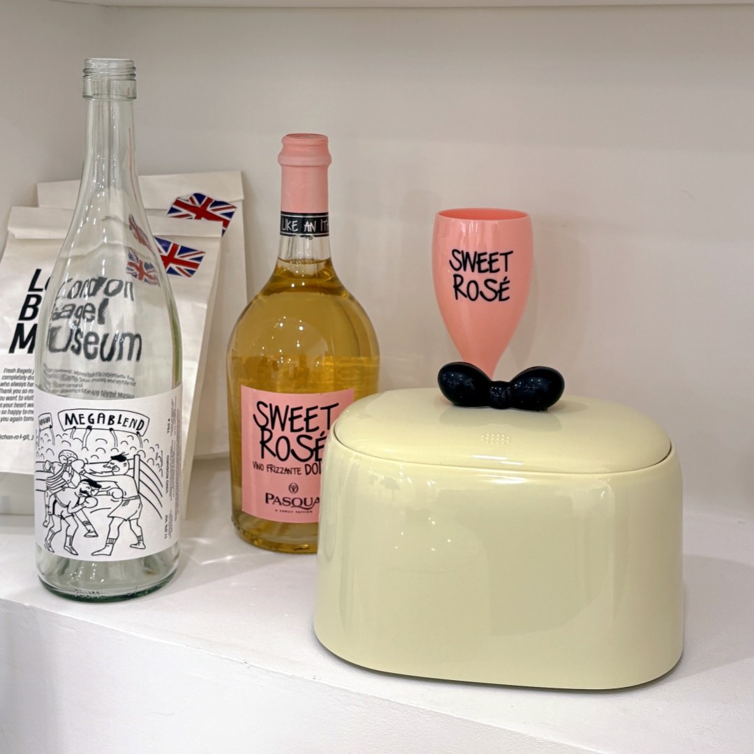 하니모니 리본 원터치 미니 휴지통 화장대 쓰레기통, 버터 11,500원