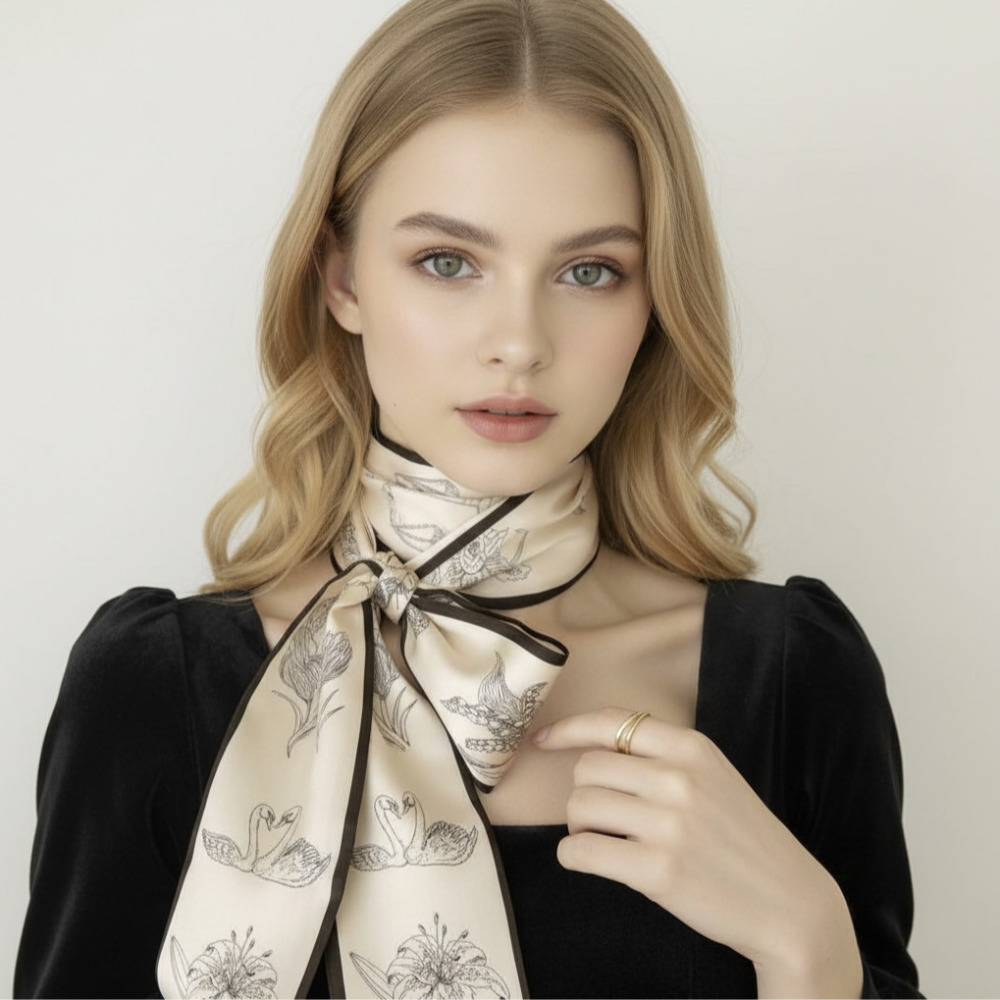 루비앤 실크 스카프 목 헤어 가방 다양한 패션소품 스타일링 스카프 력셔리 코디스카프 12,150원