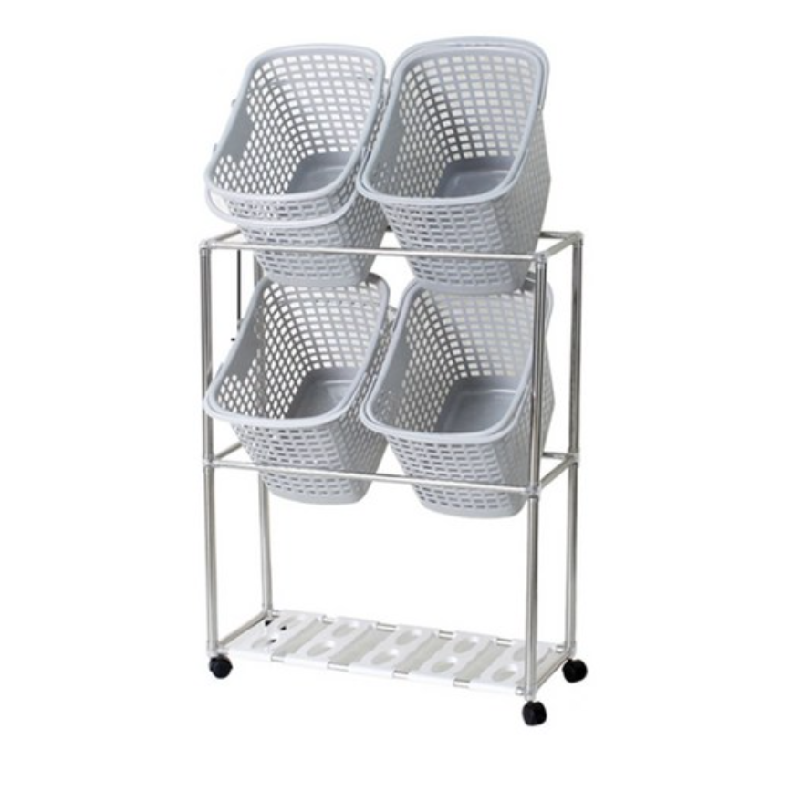 센스2030	 손잡이 빨래바구니 4p + 보관틀 세트 80,900원