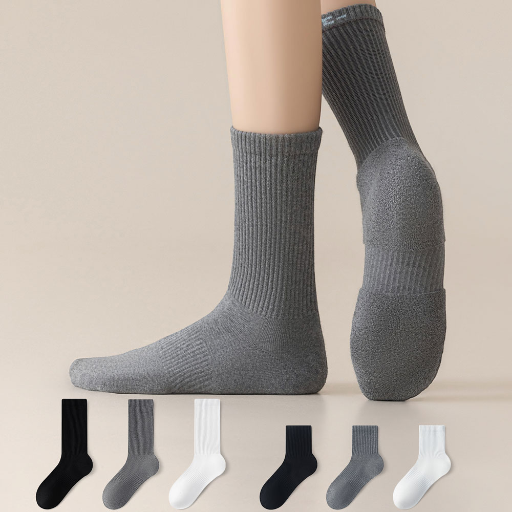 MJLP 여성 순색 봄여름 양말 중목 양말 장목 양말 발목 양말 중목 양말 운동 압박 흰양말 면 양말 6족 세트 24,990원
