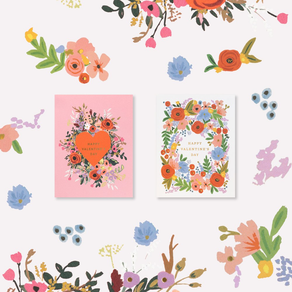 라이플페이퍼 발렌타인데이카드 세트 Heart Bouquet, 단품 20,000원