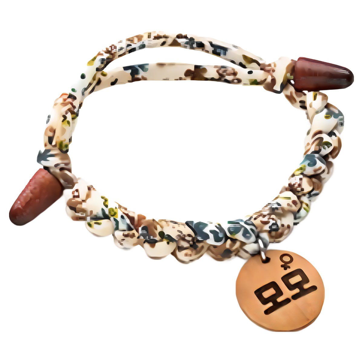 강아지 고양이 반려동물 목걸이 이름표 인식표, 42.엔더-크림, 1개 14,900원