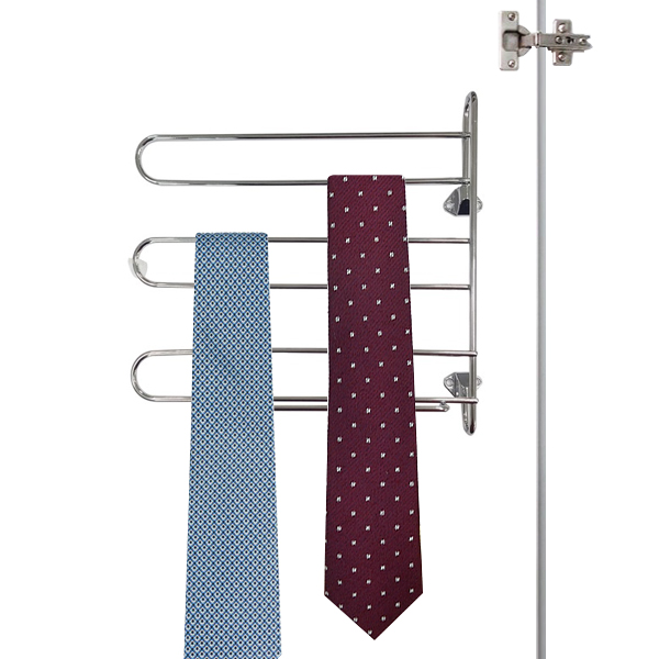 철물의민족 3단 넥타이걸이 벨트 스카프 목도리 다용도 장농 장롱 옷장 정리대, 1개 3,800원