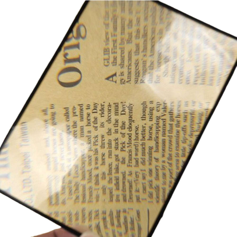 리빙프레소 독서용 돋보기 대형 PVC 확대경 (책읽기/신문/독서보조용 렌즈), 1개 8,100원