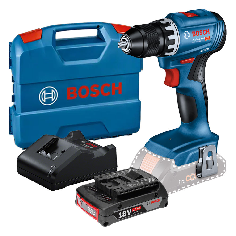 보쉬 GSR18V-45 충전 18V 드릴 드라이버 2.0Ah 배터리 1개 세트, 1개 167,440원