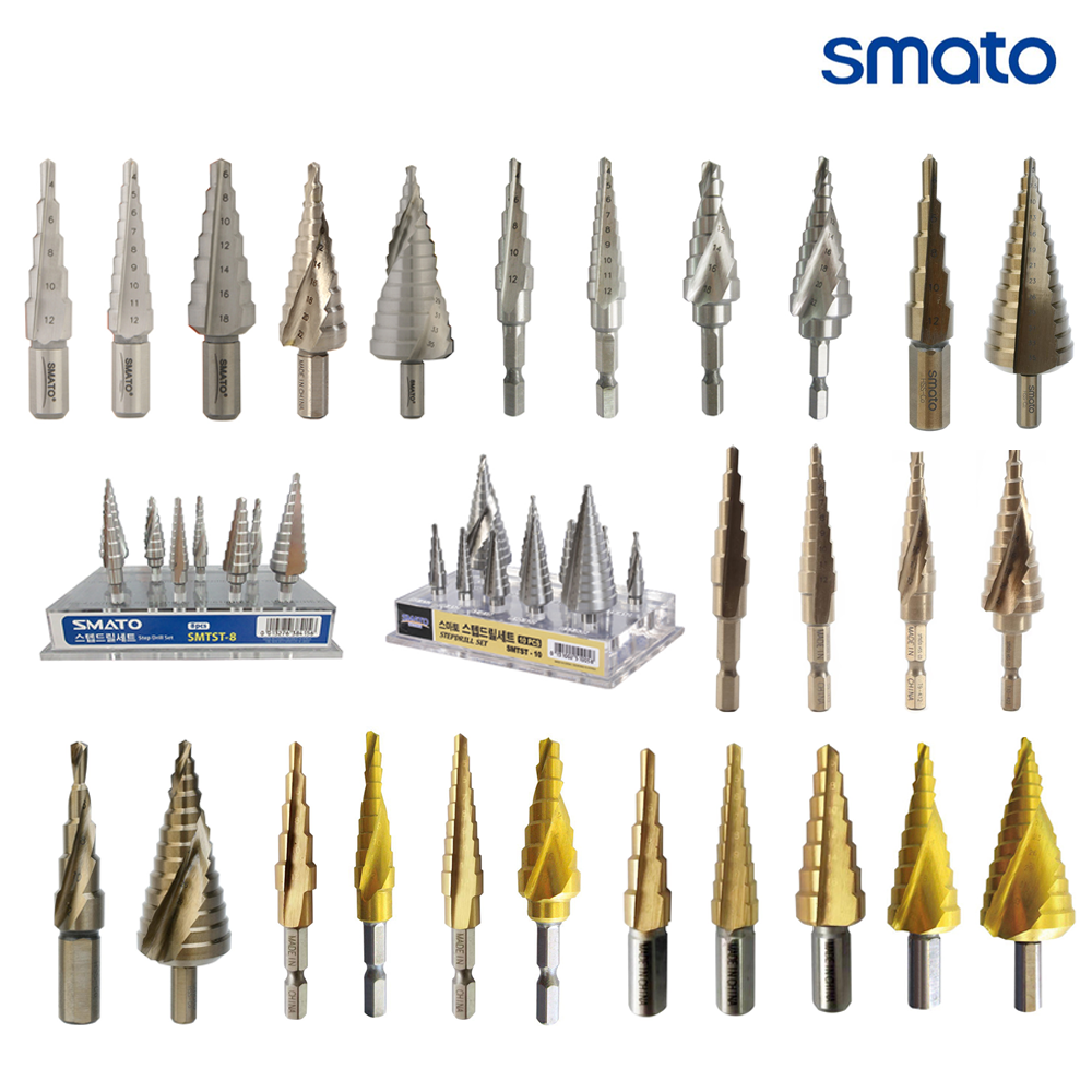 스텝드릴 티타늄스텝드릴 코발트스텝드릴 직선형 트위스트 다양한천공작업 홀 구멍 홀쏘 드릴날 확장 나선형 6각 육 비트, 1개 15,500원