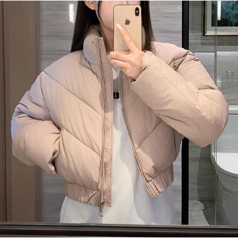 레티고 러블리 크롭 퀄팅 집업 숏 패딩 55,800원