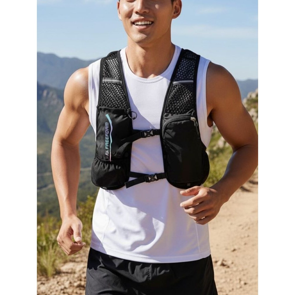 초경량 러닝 싸이클 트래킹 등산 배낭 생활방수 조끼 백팩 남녀공용, 블랙 19,700원