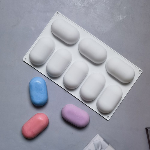 실리콘몰드 - 타원 라운드 볼록 8구 , 비누 석고 캔들 diy 데코 9,680원