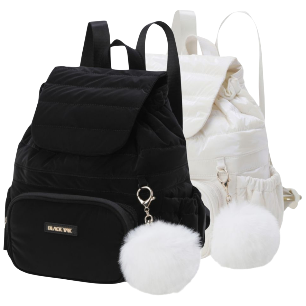 [매장발송] 블랙야크키즈 여아 패딩가방 등원 하원 외출 여행 눈꽃 키링 미니 백팩 164,500원