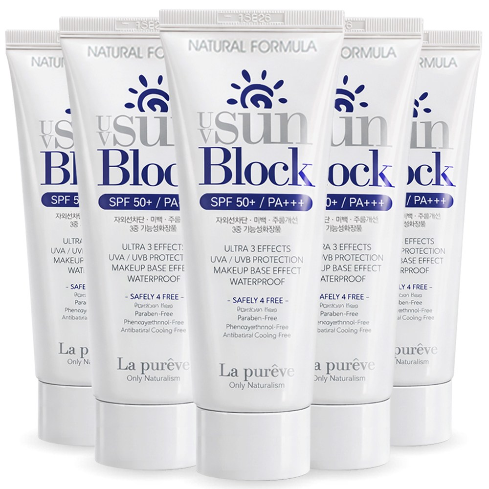 라퓨레브 유브이 선크림 톤업썬크림 순한선크림 노세범선크림 365안심선크림 필터링크림 닥터선크림 올가닉선크림 유기자차 무기자차선크림 여드름선크림 피부과선크림, 50ml, 5개 16,590원